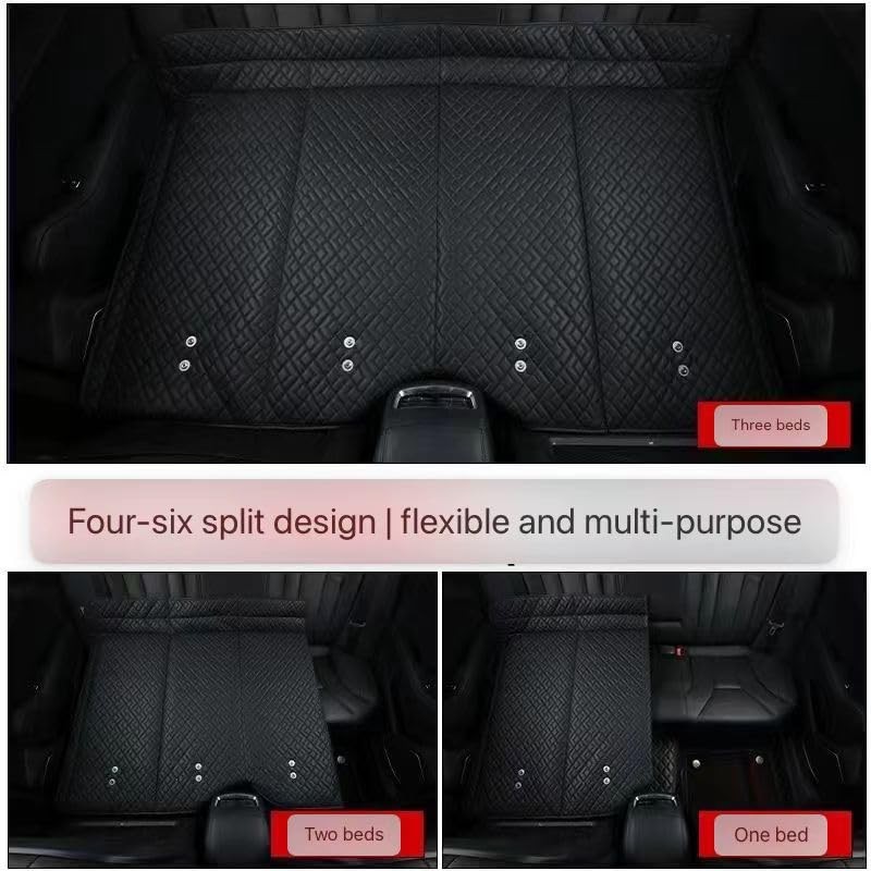 Non-Inflatable Car Mattress, Portable Car Back Seat Folding Bed, Car