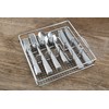 Cambridge Silversmiths Mena Sand 40-Piece with Chrome Buffet Flatware Set