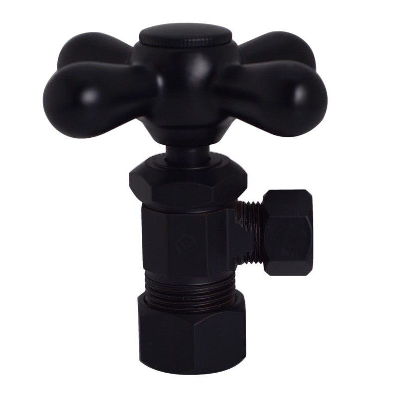 Westbrass D105X-62 Cross Handle Angle Stop Shut Off Valve, 1/2"