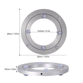 Heavy Duty Aluminium Alloy Rotating Bearing Turntable Round Dining Table Smooth Swivel Plate ( Size : 10inch )