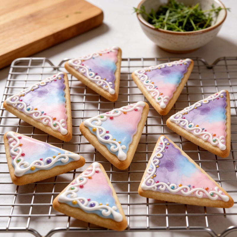 Triangle Cookie Cutters Set, 7PCS Stainless Steel Kitchen Baking Tools