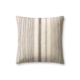 Loloi Angela Rose x Loloi Celina Collection PAR0015 Ivory / Grey 18'' x 18'' Cover Only Pillow