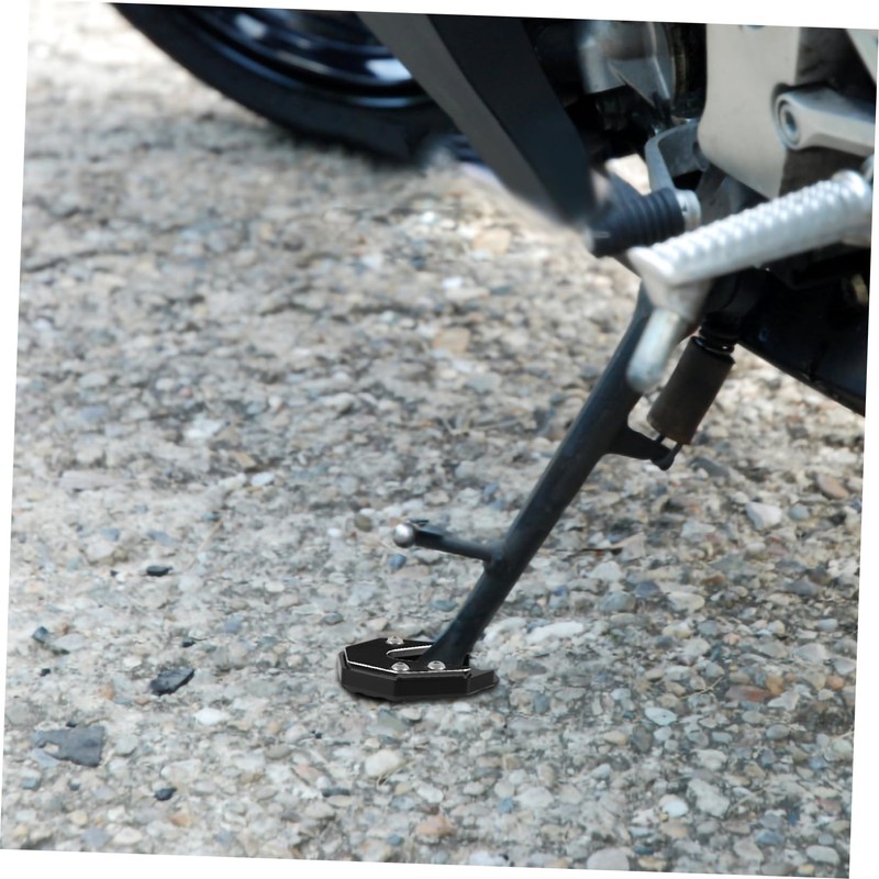 Mikinona Motorcycle Kickstand Pad Slip Support Plate for Side Stand
