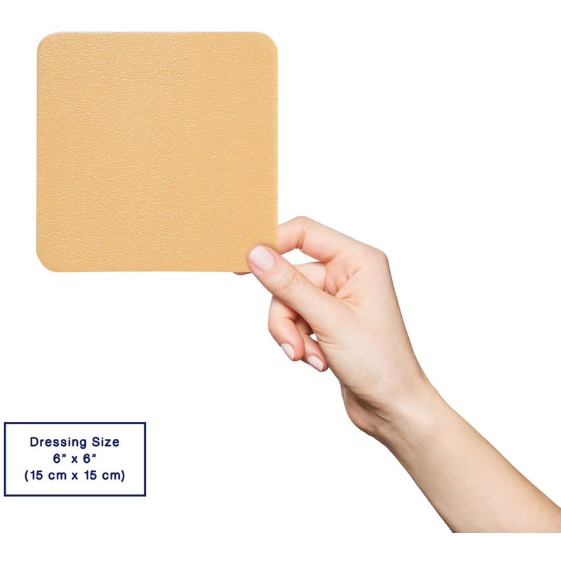 MedVance TM Silicone - Silicone Adhesive Foam Absorbent Dressing, 6"x6",