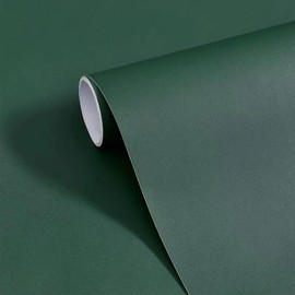 Yancorp 120" Matte Green Contact Paper Peel and Stick Wallpaper Removable Solid Green for Cabinest Self-Adhesive Drawer Stick and Peel Countertop Stickers (16"x120",Green