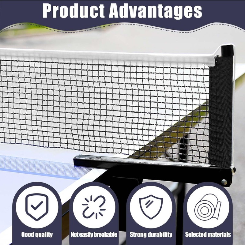 Aisikoo Table Tennis Net 1.75 m - Portable Table Tennis