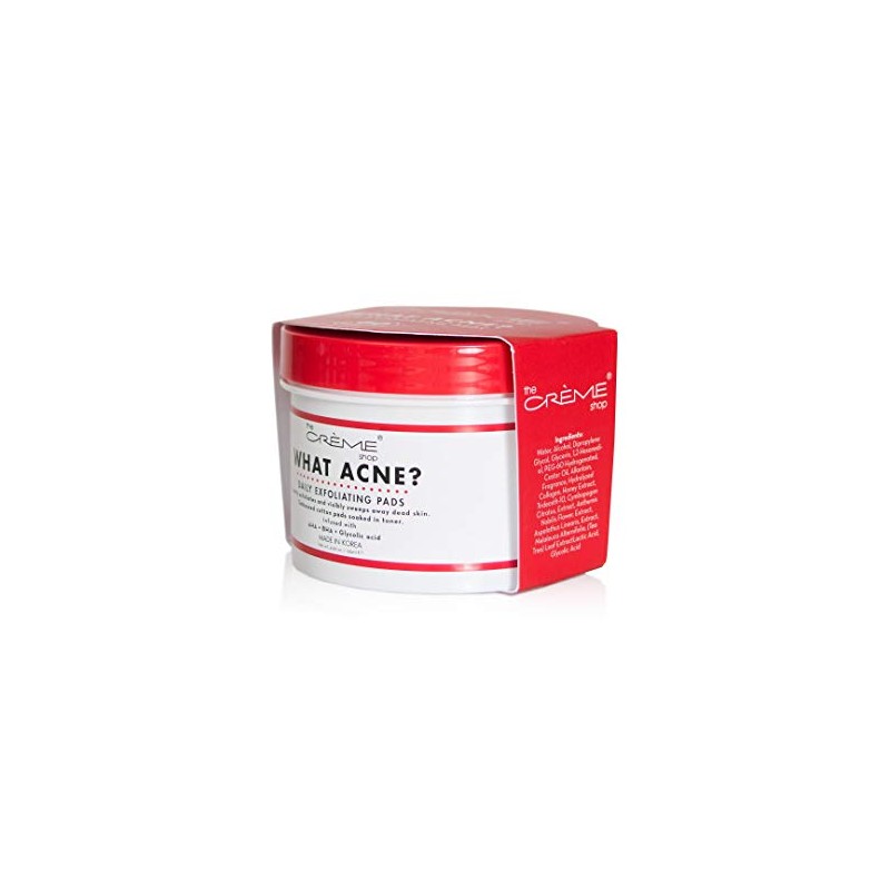 The Crème Shop What Acne? - Almohadillas exfoliantes diarias