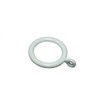 White Plastic Curtain Pole Rod Rings 28MM ID 40MM OD