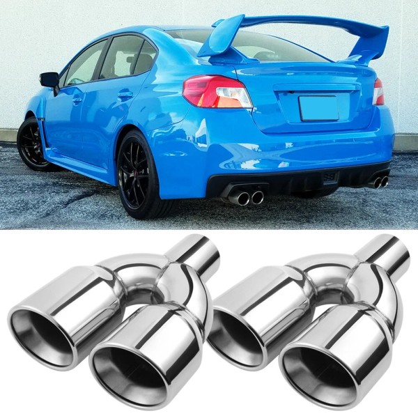 KEEPDSGN For Subaru WRX/STi 2.5" In 3.5'' Out Dual Exhaust