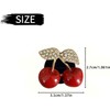 1Pc Cherry Car Air Vent Freshener Clip with Rhinestone, Decorative