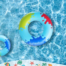 Float Ring, Includes 2 Vinyl Repair Tapes, Float, For 1 Seater, For Children, Adults, Children, Kids, O-Shape, Strong Buoyancy, Thick, Durable, Air-proof, Leak Resistant, Break-Resistant, Stable,