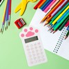 EXCEART Cartoon Calculator Cartoon Cat Paw Print Digital Calculator with
