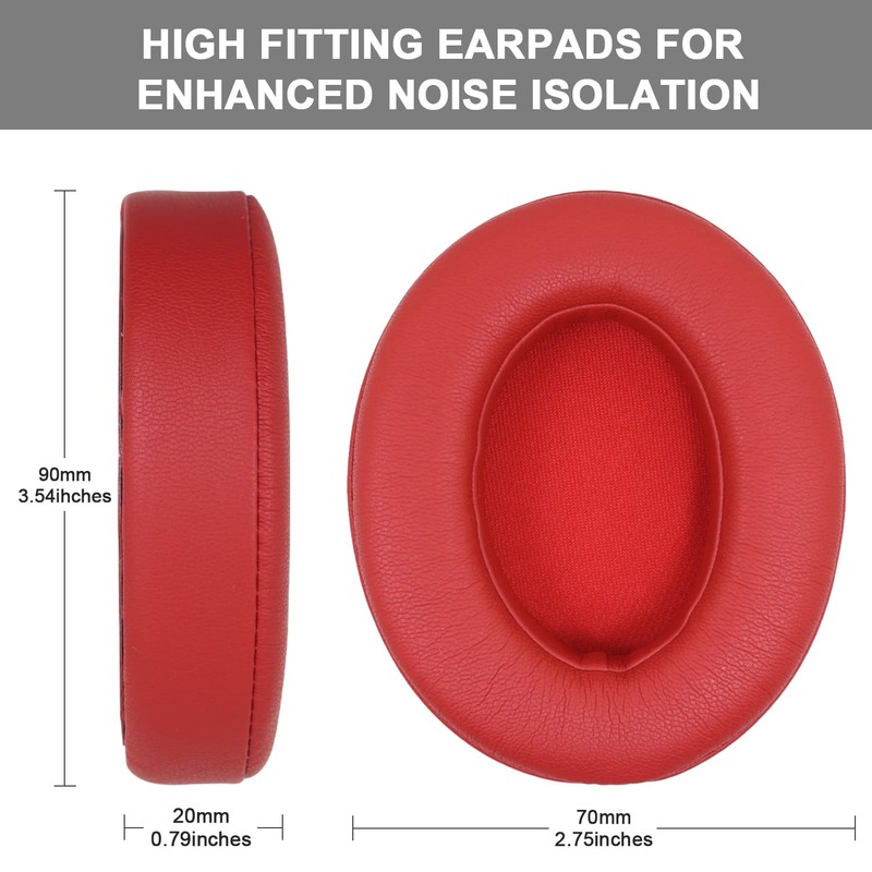 Replacement Ear Pads Cushions Compatible with Beats Studio 3.0/2.0, Headphone