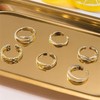 KONPJE Toe Ring Set Waterproof Toe Rings (gold1)