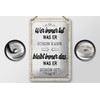 Femer Blechschild Spruch 12x18 cm Wer immer tut was er