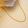 Gold Cuban Chain Necklace for Women,14K Gold Plated Dainty Chunky