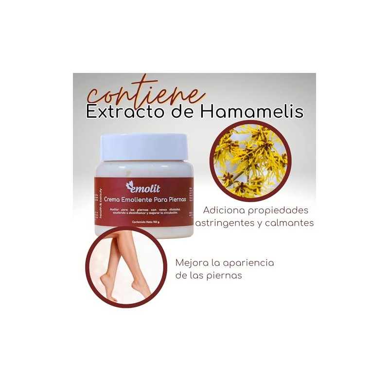 Crema Emoiente Para Piernas y Venas Dilatadas Emolit 150g, Refresca,