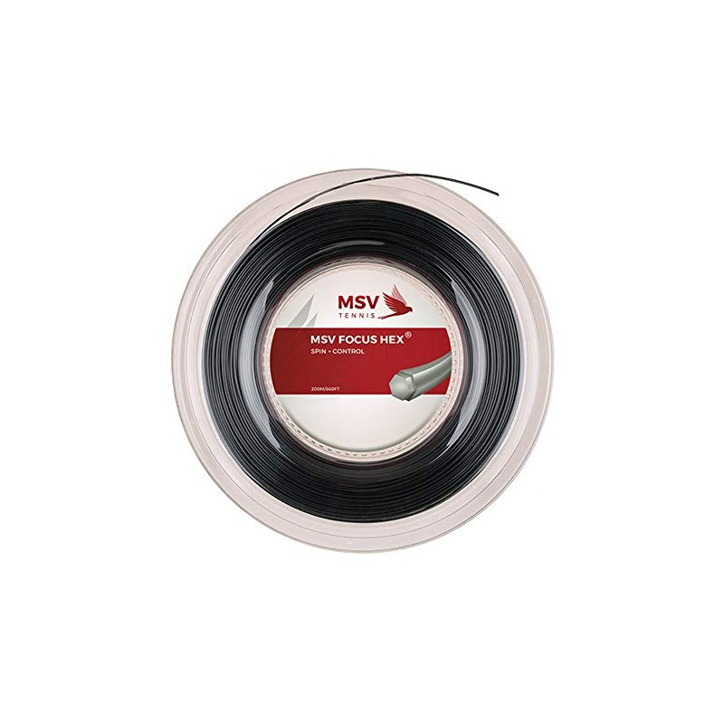 MSV Focus Hex String Reel - Black, 1.27mm