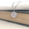 Infinity Wax Seal Necklace in Sterling Silver 925