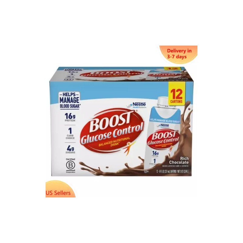 Boost Glucose Control Nutritional Shakes - Rich Chocolate - 8