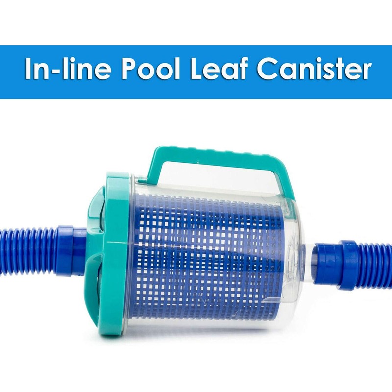 Inline Pool Leaf Canister Plastic Pool Cleaner Leaf Catcher Trap