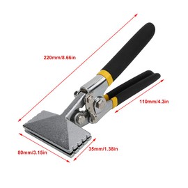 Bending Pliers, Hand Seamer,Bending Pliers Manual Sheet Metal Clamp Seamer,Sheet Metal Bender Tools for Flattening, Rebar Cutters And Benders (Straight)