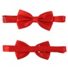 LUOEM Set of 3 Men's Satin Bow Tie Cummerbund Handkerchief