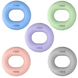 Set of 2, Grip Strength Training, Hand Grips, Women, Elderly People, Rehabilitation, Muscle Training, Stress Relief, Lightweight, Portable (Blue (10-20 LB))
