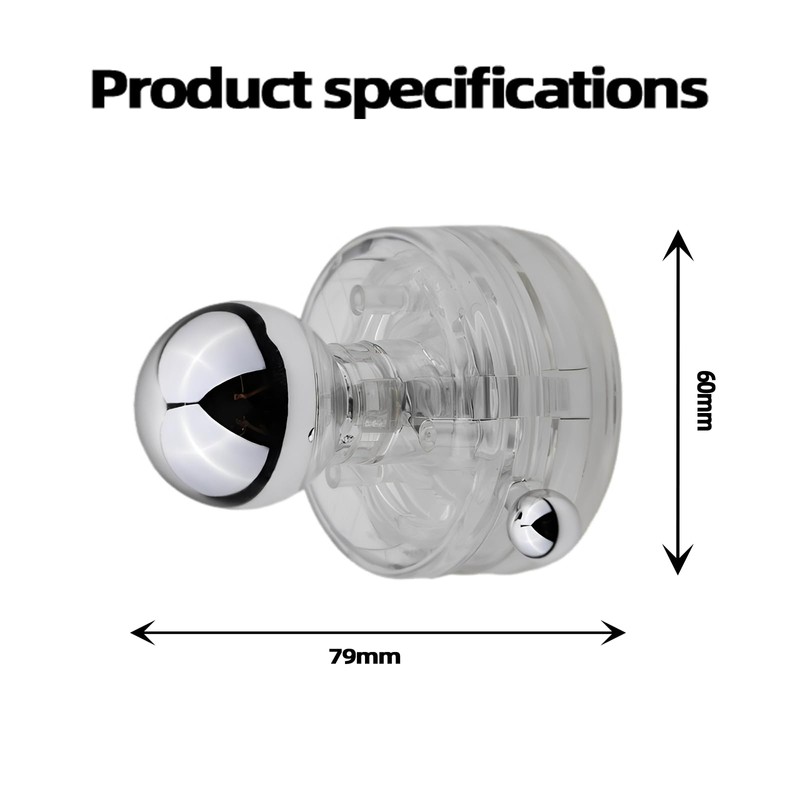 Powerful Suction Cup Glass Mirror Door Handle, Bathroom Shower Grab