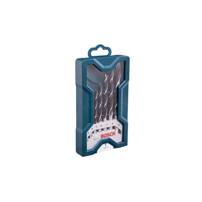 Bosch Juego de Brocas Madera Bosch Mini X-Line 3-10mm 7