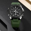 Quartz Electronic Watch Casual Double Movement Waterproof Dual Display Luminous