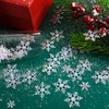 1600 Pieces 3 Size Snowflake Confetti Snowflake Glitter Confetti Decorations