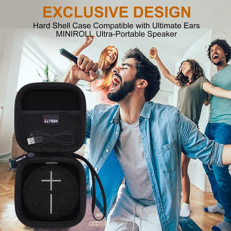 LTGEM Case Compatible with Ultimate Ears MINIROLL Ultra-Portable Waterproof Bluetooth