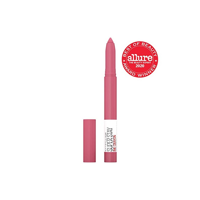 Maybelline Superstay ink crayon Matte longwear lipstick Makeup, Long Lasting