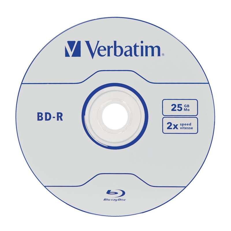 Verbatim BD-R 25GB 2X Jewel Case, 1 Pack