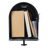 Gibraltar Mailboxes Tuff Body Large Capacity Galvanized Steel Black, Post-Mount