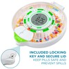 Live Fine 28-Day Automatic Pill Dispenser with Upgraded LCD Display,