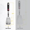 Stainless Steel Spatula, Flexible Metal Slotted Turner for Cast Iron