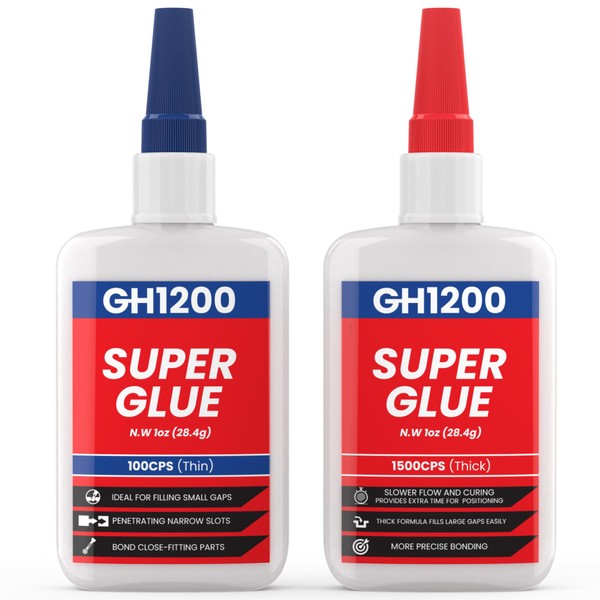 GH1200 Super Glue 2 and 3 oz (57g)