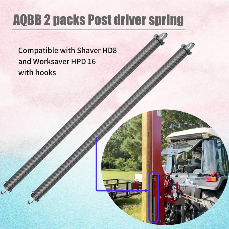 AQBB 2 Pack Post Driver Spring Compatible with Shaver HD8