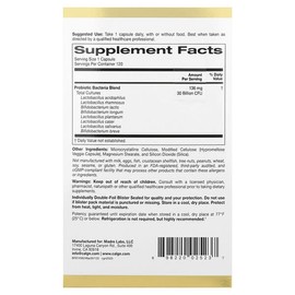 California Gold Nutrition, LactoBif® 30 Probiotics, 30 Billion CFU, 120 Veg Capsules / California Gold Nutrition (캘리포니아골드뉴트리션), LactoBif® 30 프로바이오틱, 300억CFU, 베지 캡슐 120정