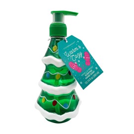 Simple Pleasures Holiday Soap Dispensers – Christmas Tree Shaped with Scented Liquid Soap - Decorative Refillable Hand Christmas Soap Dispensers for Kitchen and Bathroom - 10.4 Ounces