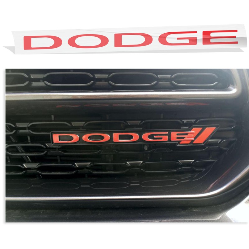 Dodge Grille Emblem Overlay Decal 2013-2023 Charger - (Color: Gloss