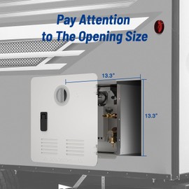 Ranein 15 x 15 Inches RV Water Heater Black Door. ONLY Door kit for Ranein RV water heaters