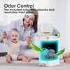 CEROELDA Small Bathroom Trash Can with Lid Soft Close-5L/1.3 Gal