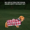 Geyecete Dog Raincoat, Adjustable Waterproof Dog Jacket for Dachshund, Raincoat