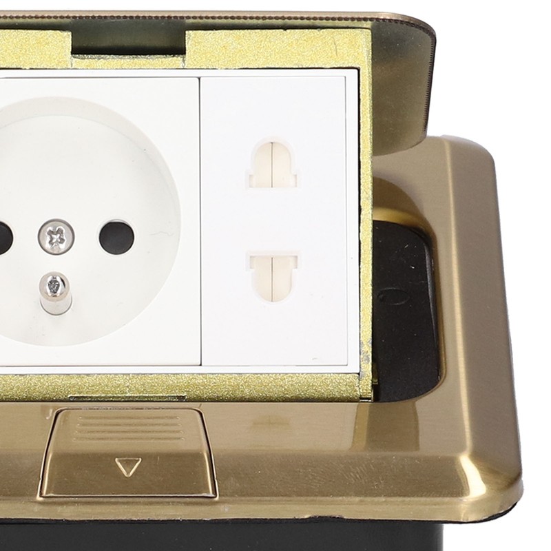 Floor Socket Embedded Power Outlet Charging Industrial Supplies FR Standard
