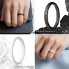 ThunderFit Stackable Silicone Wedding Rings for Women, Thin Rubber Engagement