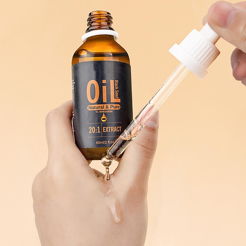 Black Seed Hair Oil-Cold-Pressed,2fl Oz Turkish Black Cumin Seed Oil