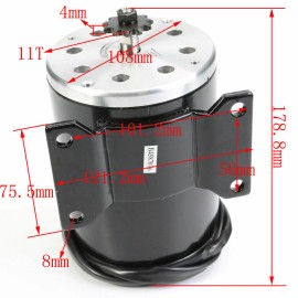 Unbranded 36v 800w MY1020 Brush Electric Motor Controller kit Scooter ATV E bike Mobility